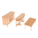 1:12 Scale Dollhouse Miniature TV Cabinet Tea Table Locker Kit Furniture Toy