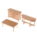 1:12 Scale Dollhouse Miniature TV Cabinet Tea Table Locker Kit Furniture Toy