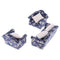 1/12 Wood Sofa Couch Cushions Set Dollhouse Living Room Furniture Accessories Decoration Dark Blue