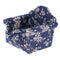 1/12 Wood Sofa Couch Cushions Set Dollhouse Living Room Furniture Accessories Decoration Dark Blue