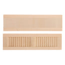 Set of 2pcs Handmade 1/12 Dollhouse Wooden Shutters DIY Window Furniture Accessories