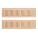 Set of 2pcs Handmade 1/12 Dollhouse Wooden Shutters DIY Window Furniture Accessories