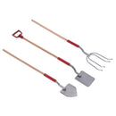 1:12 Dollhouse Miniature 3pcs Farming Tools Kit Fairy Garden Accessories