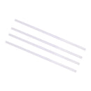 4pcs Dollhouse Miniature Molding Wood Trim Top Line Log Right-Angle White