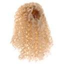 Long Wave Curly Wig Golden Hair for 1/6 BJD Dollffie MSD AOD AS Dolls Hairpiece DIY Making Repair Accessory