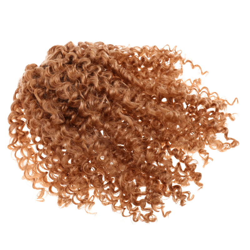 1/4 BJD Doll Long Curly Wig Brown Hairpiece for DOD LUTS SD SID Doll Hair Making Supplies