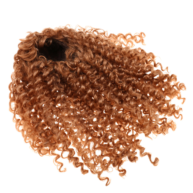 1/4 BJD Doll Long Curly Wig Brown Hairpiece for DOD LUTS SD SID Doll Hair Making Supplies