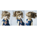 1/6 BJD Doll Long Curly Ponytail Wig Brown Hairpiece for DOD LUTS DZ AS Doll Hair Making Supplies