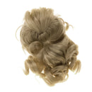 1/6 BJD Doll Long Curly Ponytail Wig Brown Hairpiece for DOD LUTS DZ AS Doll Hair Making Supplies