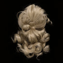 1/6 BJD Doll Long Curly Ponytail Wig Brown Hairpiece for DOD LUTS DZ AS Doll Hair Making Supplies