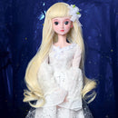 1/3 BJD Fancy White Sequined Tulle Dress Clothes for 60cm Fairy Night Lolita Doll SD LUTS DOT