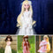 1/3 BJD Fancy White Sequined Tulle Dress Clothes for 60cm Fairy Night Lolita Doll SD LUTS DOT