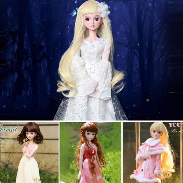1/3 BJD Fancy White Sequined Tulle Dress Clothes for 60cm Fairy Night Lolita Doll SD LUTS DOT