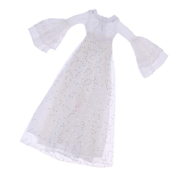 1/3 BJD Fancy White Sequined Tulle Dress Clothes for 60cm Fairy Night Lolita Doll SD LUTS DOT