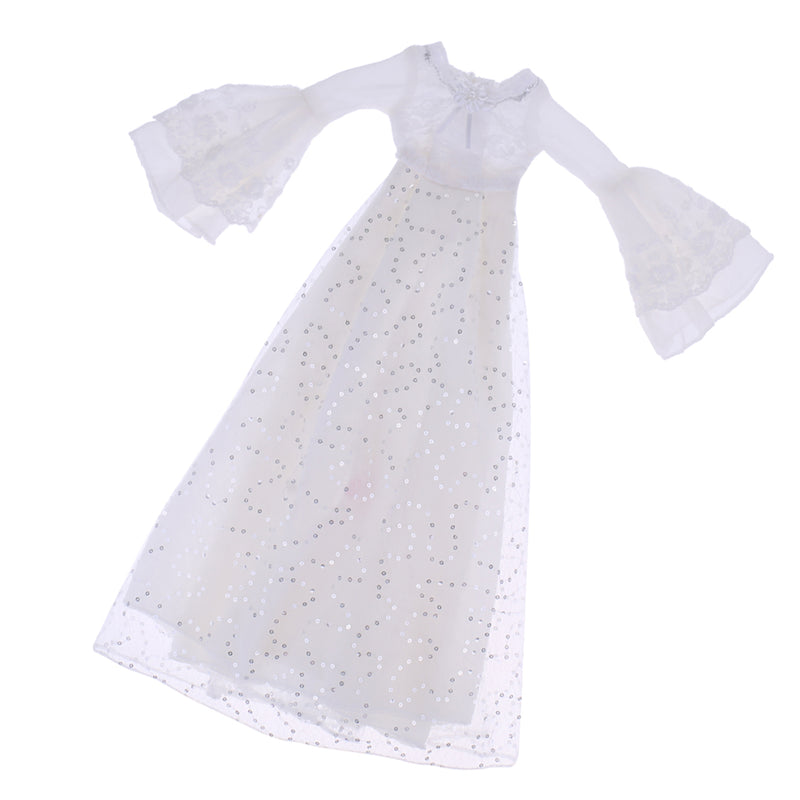 1/3 BJD Fancy White Sequined Tulle Dress Clothes for 60cm Fairy Night Lolita Doll SD LUTS DOT