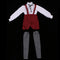 1/3 BJD Fancy White Blouse Plaid Suspender Pants Set Clothes for 60cm Fairy Night Lolita Doll SD LUTS DOT