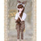 1/3 BJD Fancy White Blouse and Floral Suspender Pants Clothes for 60cm Fairy Night Lolita Doll SD LUTS DOT
