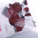 1/3 BJD Fancy 2-Layered Plaid Dress and Neckerchief Clothes for 60cm Fairy Night Lolita Doll SD LUTS DOT