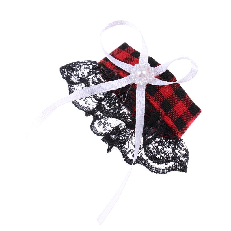 1/3 BJD Fancy 2-Layered Plaid Dress and Neckerchief Clothes for 60cm Fairy Night Lolita Doll SD LUTS DOT