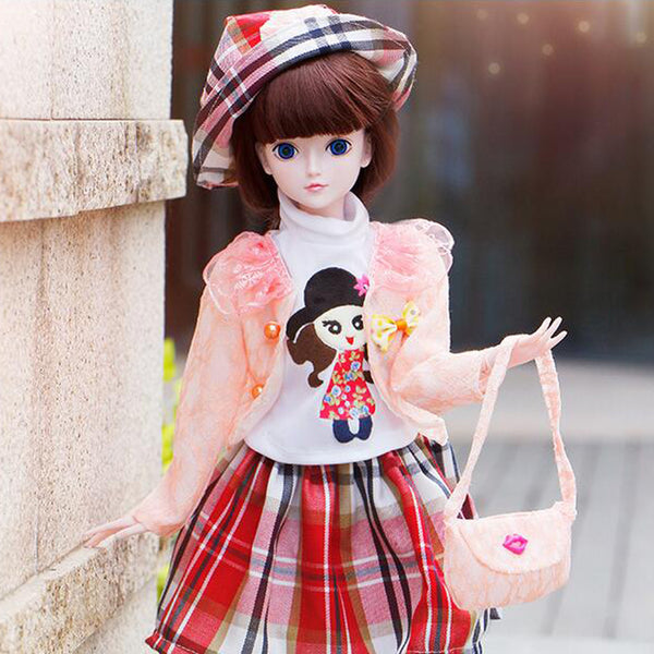 1/3 BJD Fancy Coat Vest Hat Handbag Set Clothes for 60cm Fairy Night Lolita Doll SD LUTS DOT