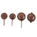 1/12 Dollhouse Miniature Kitchen Cookware 8PCS Metal Pots Pans Furniture Model Ornaments Accessory