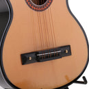 Mini 13cm Wooden Guitar Model PU Box Set for Action Figures Hot Toys Dolls House Miniature Decor