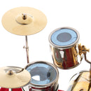 24*15*16cm Copper Drum Kit Display Box Set Model for Dolls House Action Figures Decoration Accessory