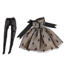 Adorable Two-layers Skirt Lace Dress Leggings Suit Party Outfit for 12inch Blythe Momoko Licca Dolls Clothing Accessory