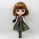 Adorable Two-layers Skirt Lace Dress Leggings Suit Party Outfit for 12inch Blythe Momoko Licca Dolls Clothing Accessory