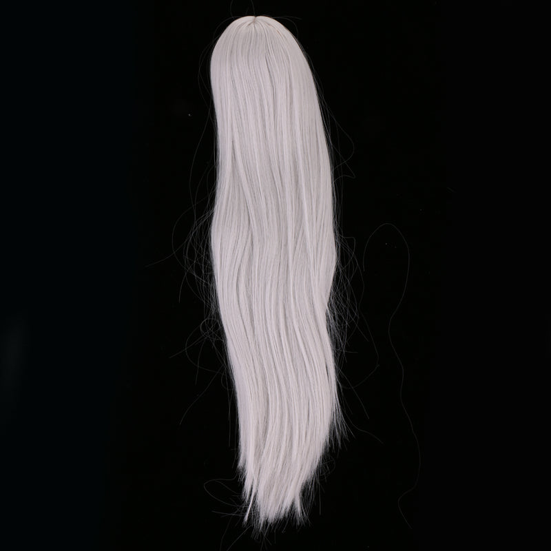 1/3 BJD Silver Hair Wig and Crown Set for 60cm Fairy Lolita Doll SD LUTS DOT