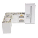 Dollhouse Miniature Kitchen Furniture and Refrigerator Set 1:12 Scale Model