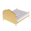 1/12 Dollhouse Miniature Bedroom European Furniture Double Bed with Mattress