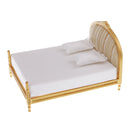 1/12 Dollhouse Miniature Bedroom European Furniture Double Bed with Mattress