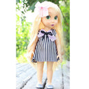 Handmade Fashion Striped Dress Clothes Accessories for 40cm 16-inch Salon Doll Gifts
