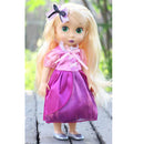 Handmade Fashion Pink and Purple Dress Clothes Accessories for 40cm 16-inch Salon Doll Gifts