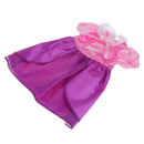 Handmade Fashion Pink and Purple Dress Clothes Accessories for 40cm 16-inch Salon Doll Gifts