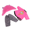 Handmade Fashion Pink Tee Pants Hat Set Clothes Accessories for 40cm 16-inch Salon Doll Gifts