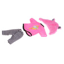 Handmade Fashion Pink Tee Pants Hat Set Clothes Accessories for 40cm 16-inch Salon Doll Gifts