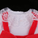 Handmade Fashion Red Bowknot Dress Clothes Accessories for 40cm 16-inch Salon Doll Gifts