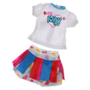 Handmade Fashion Colorful Top & Skirt Set Clothes Accessories for 40cm 16-inch Salon Doll Gifts