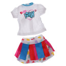 Handmade Fashion Colorful Top & Skirt Set Clothes Accessories for 40cm 16-inch Salon Doll Gifts