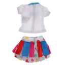 Handmade Fashion Colorful Top & Skirt Set Clothes Accessories for 40cm 16-inch Salon Doll Gifts