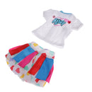 Handmade Fashion Colorful Top & Skirt Set Clothes Accessories for 40cm 16-inch Salon Doll Gifts
