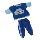 Handmade Fashion Blue Top and Pants Set Clothes Accessories for 40cm 16-inch Salon Doll Gifts