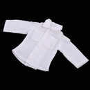 Classic White Shirt Round Collar Tops Clothes for 12inch Blythe Pullip Momoko Dolls Party/Casual Dress Up
