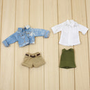 Classic White Shirt Round Collar Tops Clothes for 12inch Blythe Pullip Momoko Dolls Party/Casual Dress Up