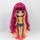 Fashion Striped Suspender Tops Jeans Shorts Suit Outfit for 12inch Blythe Momoko Azone Dolls Clothing Accessories