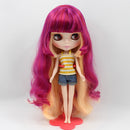 Fashion Striped Suspender Tops Jeans Shorts Suit Outfit for 12inch Blythe Momoko Azone Dolls Clothing Accessories
