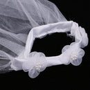 Sleeveless Dress Skirt With Veil Set For 18 Inch American Girl Doll White