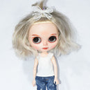 Elastic White Vest Tops Clothes for 12inch Blythe Pullip 1/6 BJD LUTS DOD DZ Doll Casual Outfit